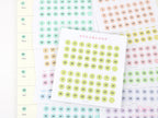Mini Date Dot Planner & Journal Stickers Bundle: 0.25 in (6 mm)