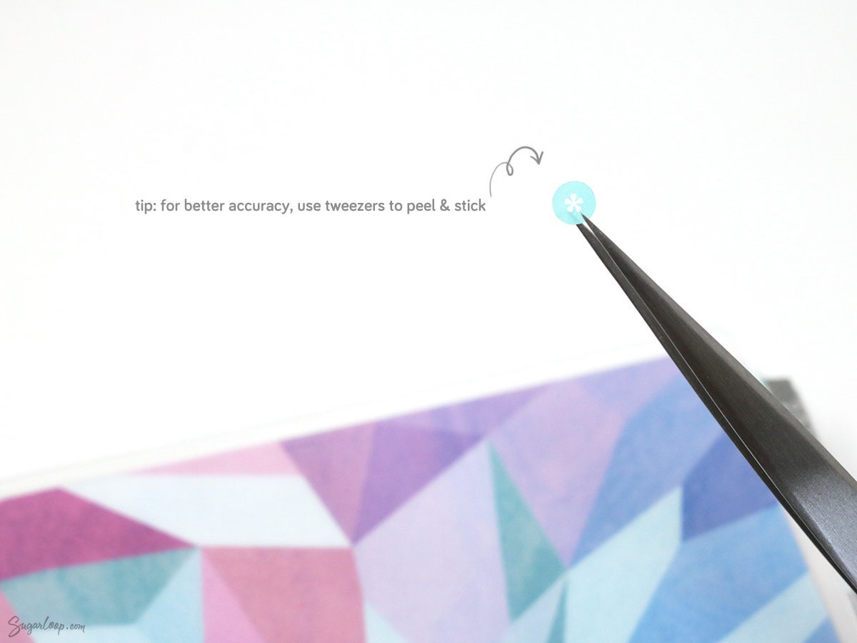 Mini Date Dot Planner & Journal Stickers Bundle: 0.25 in (6 mm)