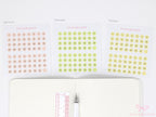 Mini Date Dot Planner & Journal Stickers Bundle: 0.25 in (6 mm)