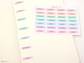 Days of The Week Flag Bujo Planner Stickers: 1 inch (24 mm)