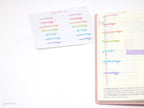 Rainbow Script Days of The Week Bujo Planner Stickers: 1.25in (31mm) & 1.75 inch (45 mm) Wide