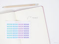 Days of The Week Flag Bujo Planner Stickers: 1 inch (24 mm)