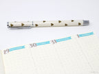 Days of The Week Flag Bujo Planner Stickers: 1 inch (24 mm)