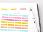 Days of The Week Flag Journal & Planner Stickers: 1 inch (24 mm)