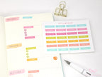 Days of The Week Flag Journal & Planner Stickers: 1 inch (24 mm)