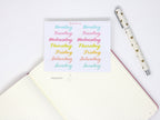 Days of The Week Script Bujo Planner Stickers: 1in (25 mm) 1.5in (38 mm) 1.75in (45 mm) wide