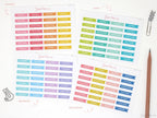 Days of The Week Flag Planners Sticker Bundle: 1 inch (24 mm)