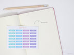 Days of The Week Flag Planners Sticker Bundle: 1 inch (24 mm)