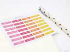Days of The Week Flag Planners Sticker Bundle: 1 inch (24 mm)