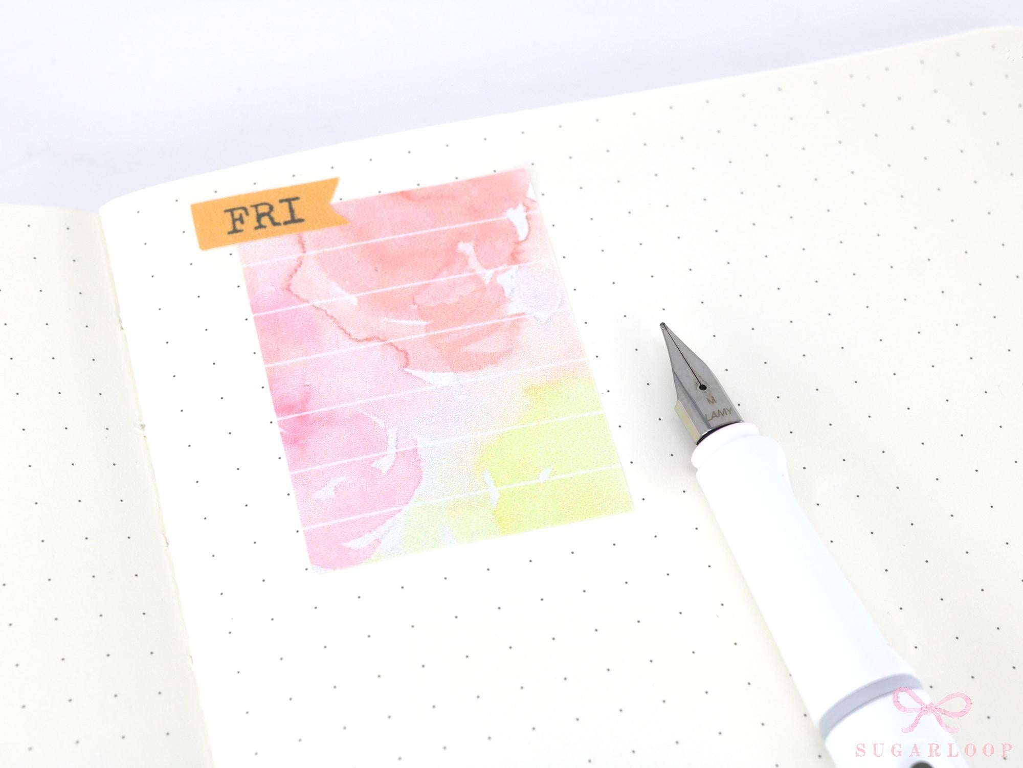 Days of The Week Vintage Typewriter Style Bujo Planner Stickers: 0.75 inch (19 mm) Wide