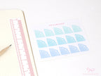 Corner Deco Bujo Planner Stickers: Pastel Doily Style