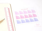 Corner Deco Bujo Planner Stickers: Pastel Doily Style