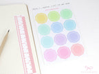 Round Bujo & Planner Deco Label Stickers: Doily Style
