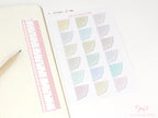 Round Bujo & Planner Deco Label Stickers: Doily Style