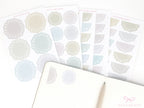 Round Bujo & Planner Deco Label Stickers: Doily Style