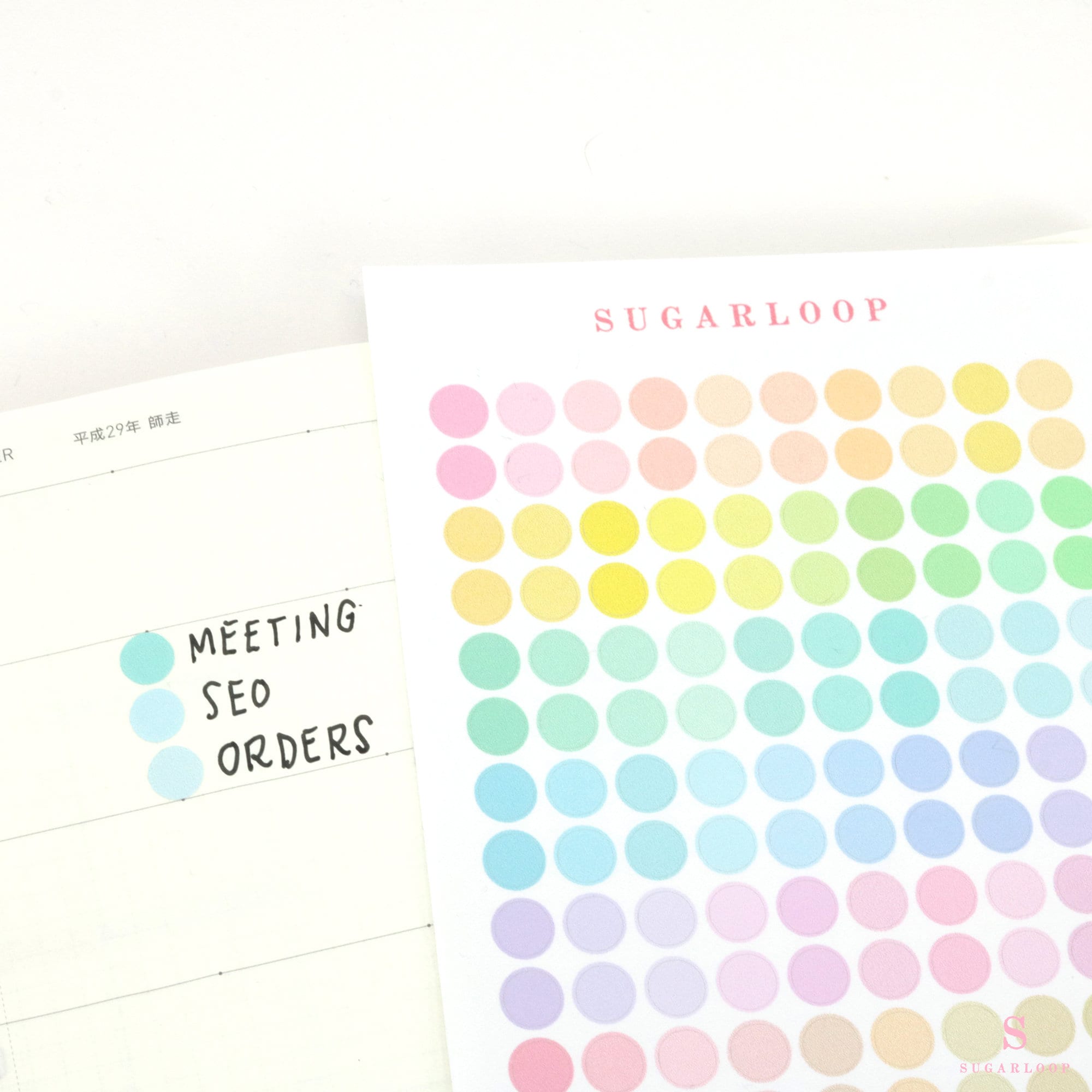 Mini Dots Round Circle Pastel Bujo Planner Stickers: 0.25” (6 mm)