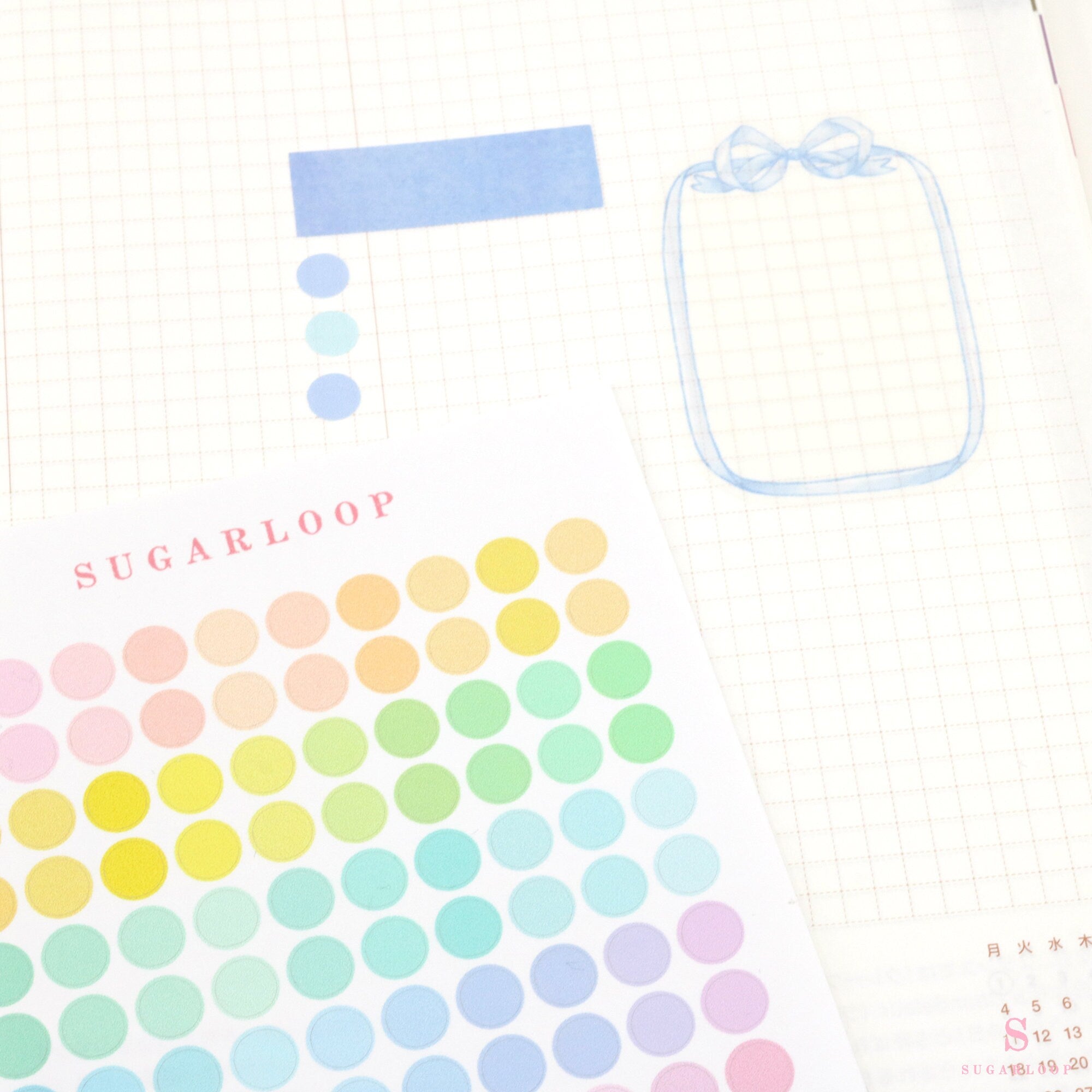 Mini Dots Round Circle Pastel Bujo Planner Stickers: 0.25” (6 mm)