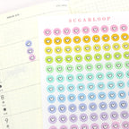 Mini Dots Round Heart Circle Bujo Planner Stickers: 0.25” (6 mm)