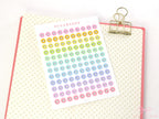 Mini Dots Round Heart Circle Bujo Planner Stickers: 0.25” (6 mm)