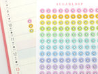 Mini Dots Round Heart Circle Bujo Planner Stickers: 0.25” (6 mm)