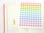 Mini Dots Round Heart Circle Bujo Planner Stickers: 0.25” (6 mm)