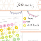 Mini Dots Round Heart Circle Bujo Planner Stickers: 0.25” (6 mm)