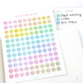 Mini Love Heart Dots Bujo Planner Stickers: 0.25” (6 mm)