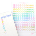 Mini Love Heart Dots Bujo Planner Stickers: 0.25” (6 mm)