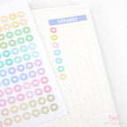 Mini Love Heart Dots Bujo Planner Stickers: 0.25” (6 mm)