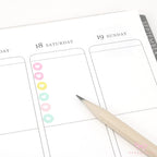 Mini Love Heart Dots Bujo Planner Stickers: 0.25” (6 mm)