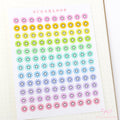 Mini Star Dots Bujo Planner Stickers: 0.25”(6 mm)