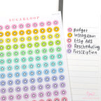 Mini Star Dots Bujo Planner Stickers: 0.25”(6 mm)