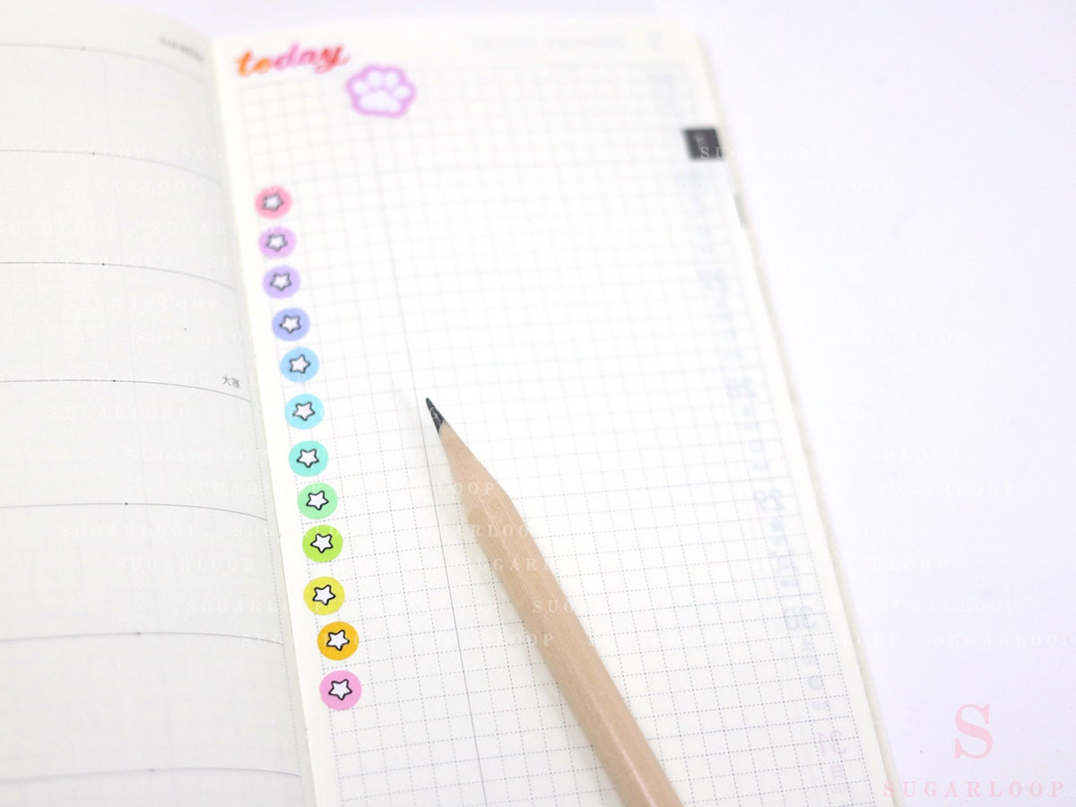 Mini Star Dots Bujo Planner Stickers: 0.25”(6 mm)