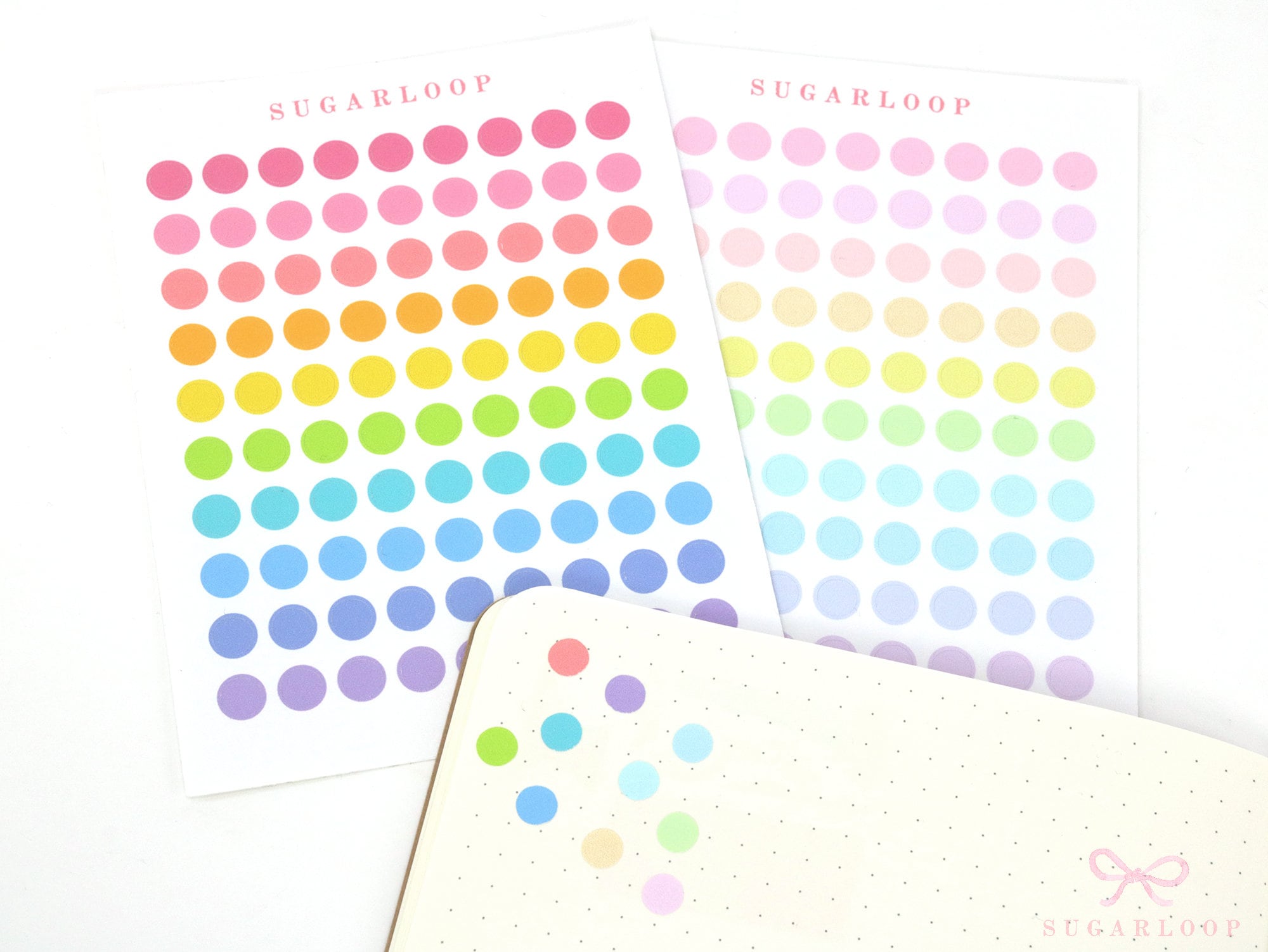 Mini Dot Bujo Planner Stickers: 0.25” (6 mm)