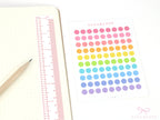 Mini Dot Bujo Planner Stickers: 0.25” (6 mm)