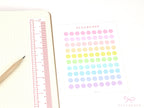 Mini Dot Bujo Planner Stickers: 0.25” (6 mm)
