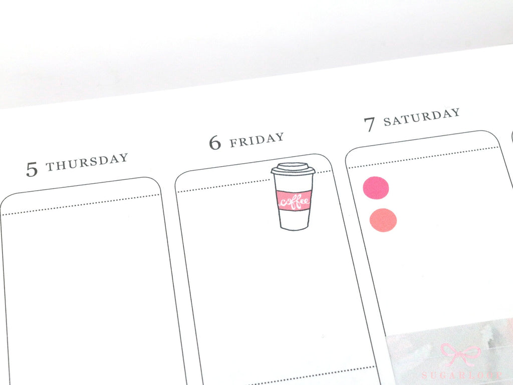 Mini Dot Bujo Planner Stickers: 0.25” (6 mm)
