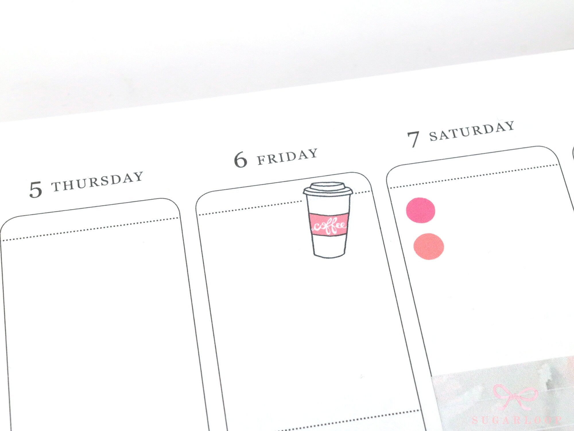 Mini Dot Bujo Planner Stickers: 0.25” (6 mm)