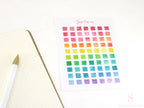 Mini Watercolor Dots Bujo Planner Stickers: 0.25”(6 mm)