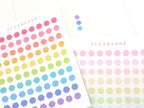Tiny Small Hexagon Dot Bujo Planner Stickers: 0.25in (6mm)