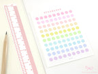 Tiny Small Hexagon Dot Bujo Planner Stickers: 0.25in (6mm)