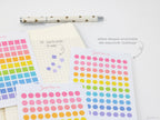 Mini Square Dot Stickes for Planners, Bujo & Journals: 0.25” (6 mm)