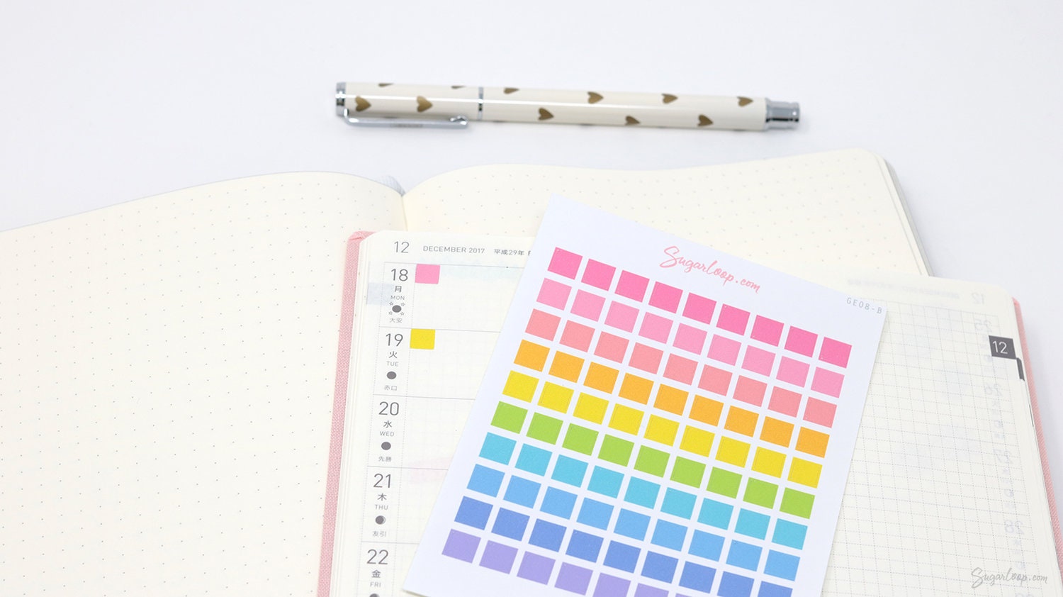 Mini Square Dot Stickes for Planners, Bujo & Journals: 0.25” (6 mm)