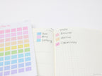 Mini Square Dot Stickes for Planners, Bujo & Journals: 0.25” (6 mm)