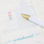 Mini Tiny Love Heart Bujo Planner Stickers: 0.25” (6 mm)