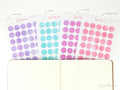 Dot Round Circle Bujo Planner Stickers: 0.5” (12 mm)