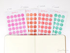 Dot Round Circle Bujo Planner Stickers: 0.5” (12 mm)