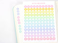 Mini Dots Round Asterisk Circle Bujo Planner Stickers: 0.25” (6 mm)