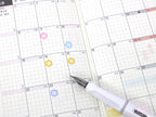 Mini Dots Round Asterisk Circle Bujo Planner Stickers: 0.25” (6 mm)