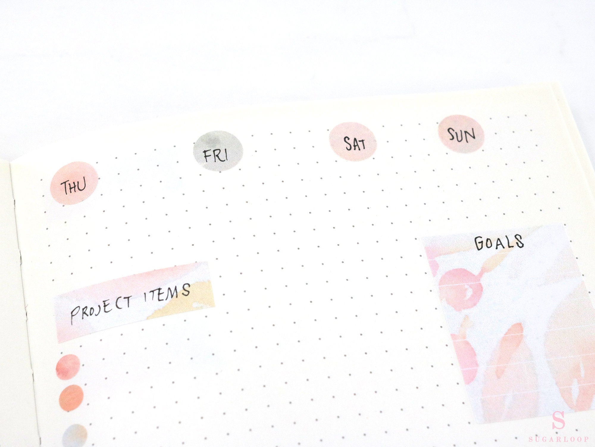 Dot Bujo Planner Stickers: 0.5 inch (12 mm)